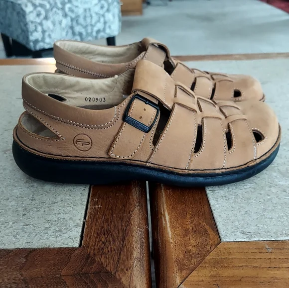 Birkenstock Footprints Fisherman's Leather Sandals Honey Size 39 - Picture 4 of 6
